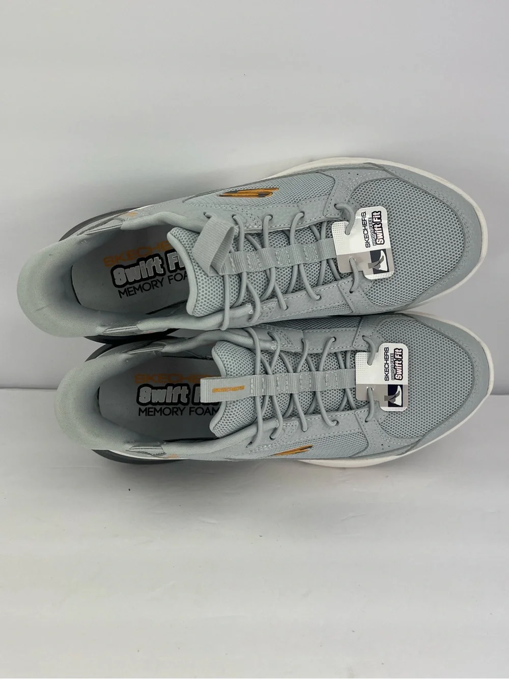 SKECHERS SLIP-IN GLIDE-STEP SWIFT-FIT HANDS FREE, MEMORY FOALIGHT GREY SIZE 8.5